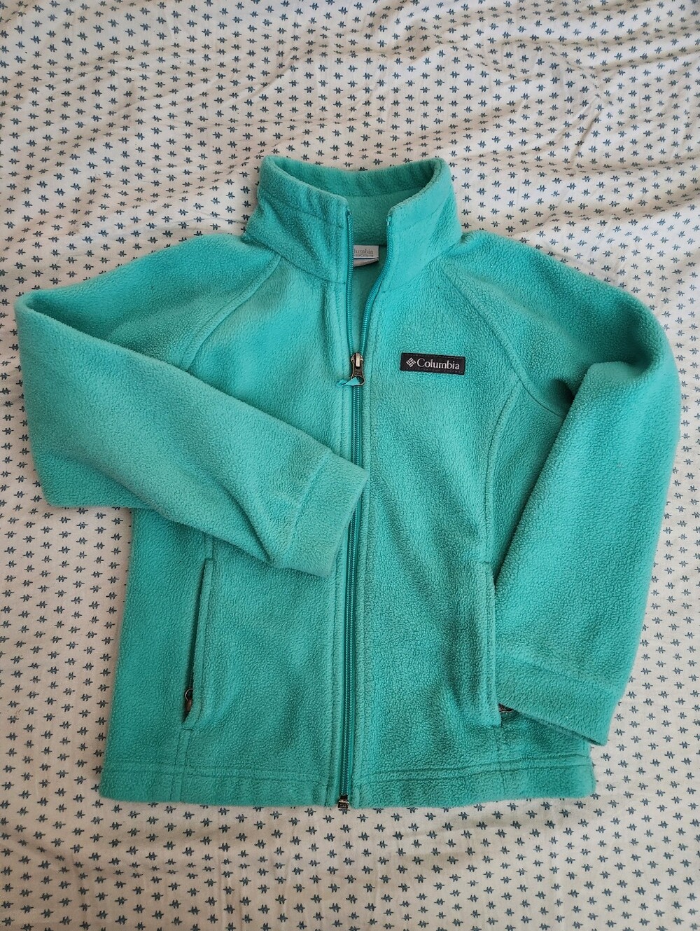 Columbia Teal Girls' Full-Zip Fleece Jacket
